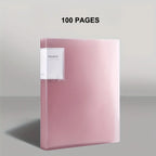 Folder 20/30/40/60/80/100 Inner Pages, Data Book A4 Transparent Insert Folder Album Storage Folder, Large Capacity Office Folder