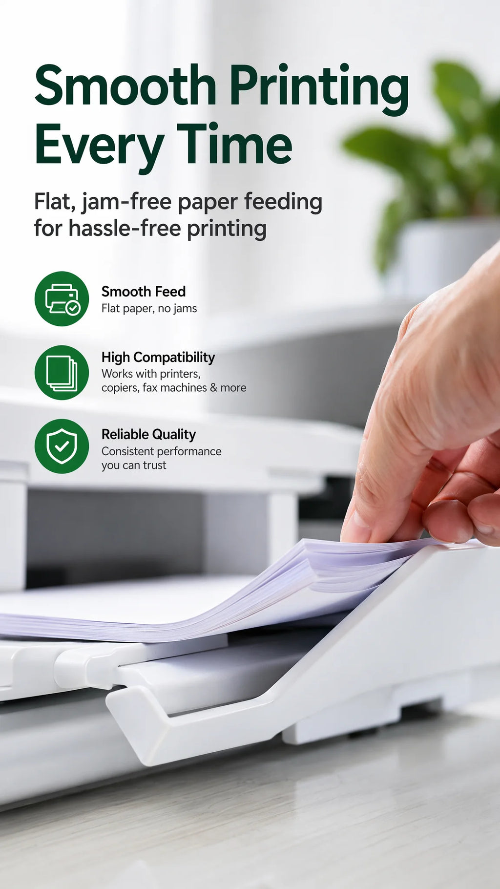 2500Sheets A4 80g Premium Multipurpose  Copy Printer Paper 8.5 x 11 Inches Letter Size Weight Bright White High Quality Smooth