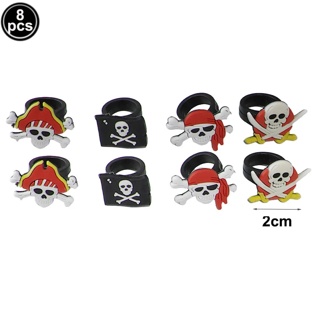Pirate Party Paper Plate Cup Napkin Party Tableware Pirate Party Decor Pirate Ship Bone Dinnerware Supplies for Adult Kids Decor