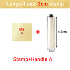 Leather Stamp LOGO Customisation Brass Mould Hand Punching Leather Stamps Brand Working Carving Stamping Punches Tools Craft