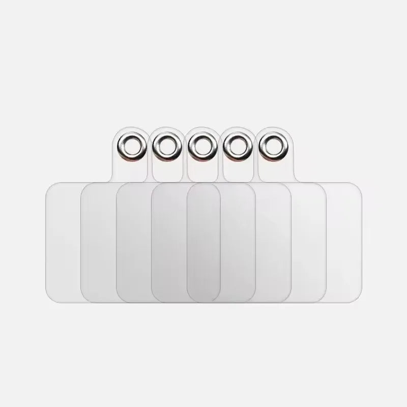 1-30pcs Strong Transparent Phone Lanyard Cads Universal Mobile Phone Flexible Tether Tabs Clear Hanging Strap Patches Cord Clip