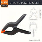 3/4/ 6/9 inch Plastic Nylon Adjustable Woodworking Clamps Wood Working Tools Spring Clip Carpentry Clamps Outillage Menuiserie
