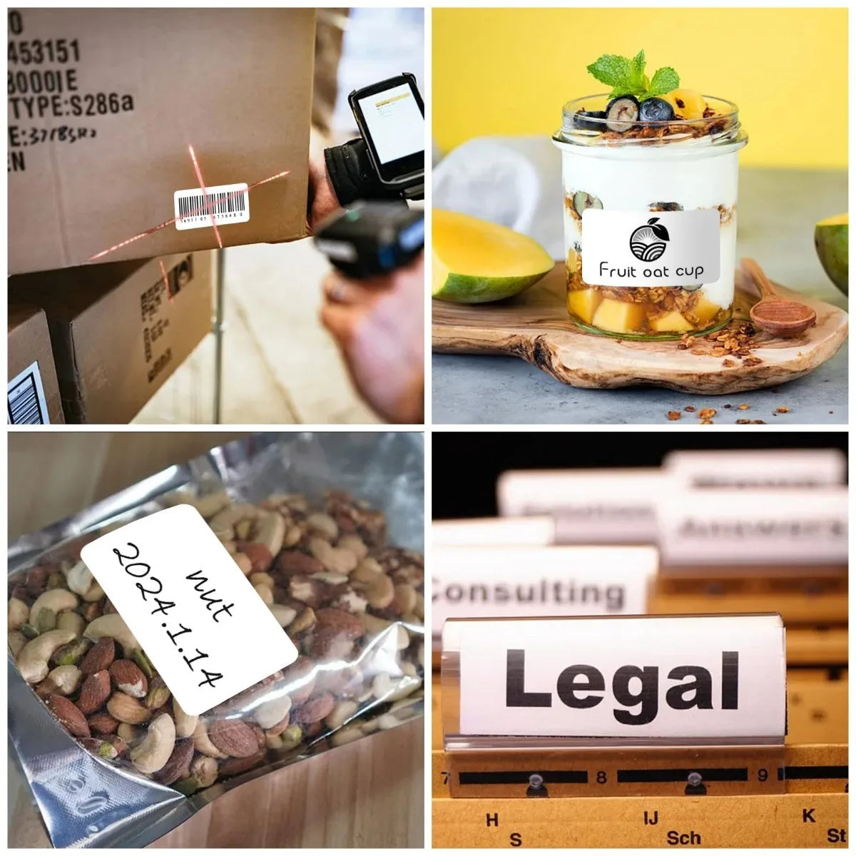 100x150mm Direct Thermal Shipping Labels 350 Labels Per Roll Practical Self Adhesive Stickers for Business Commercial Shipping