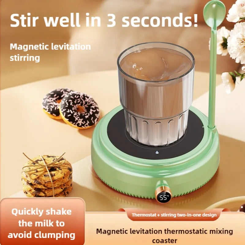 Automatic Stirring Cup Portable Electric Mixing Coffee Cup Office Mug Maglev Milk Shaker Kitchen Supplies with Spoon