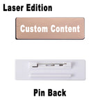 2PCS Mirror Stainless Steel Custom Name Tag Engraved Personalized Work Badge Business Identification Metal ID Name Plate