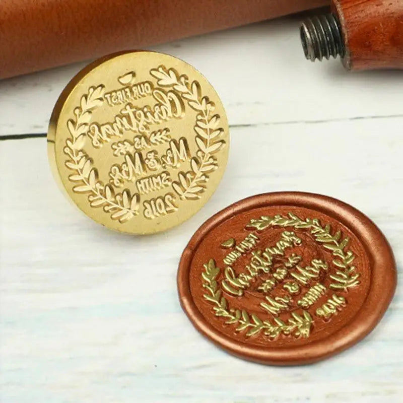 Custom Stamps Personalized Logo Metal Stamps Custom Wax Seals Stamps Customize Your Own Logo Gift Stamps Invitation Stamps