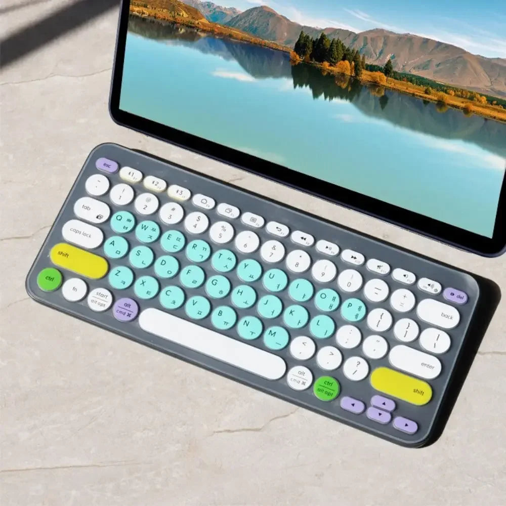 Transparent Korean Keyboard Cover Durable Wear-resistant Protective Skin Dustproof TPU for Logitech k380