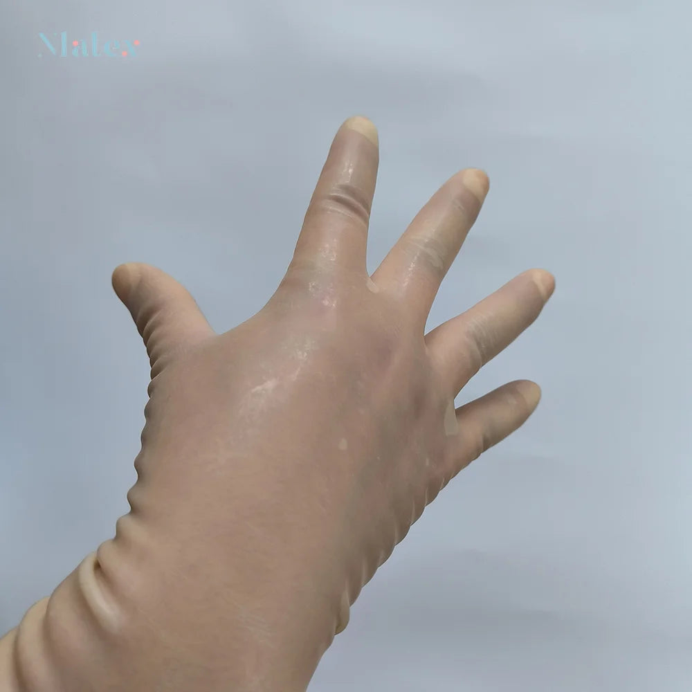Natural Latex Gloves Short Cosplay Accessories 0.4 Thickness Excellent Elasticity and Softness