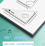 7Pcs/Set Student Compass Set School Mathematical Rulers Multi-Function Learning Professional Drawing Tool Girls Gifts Stationery