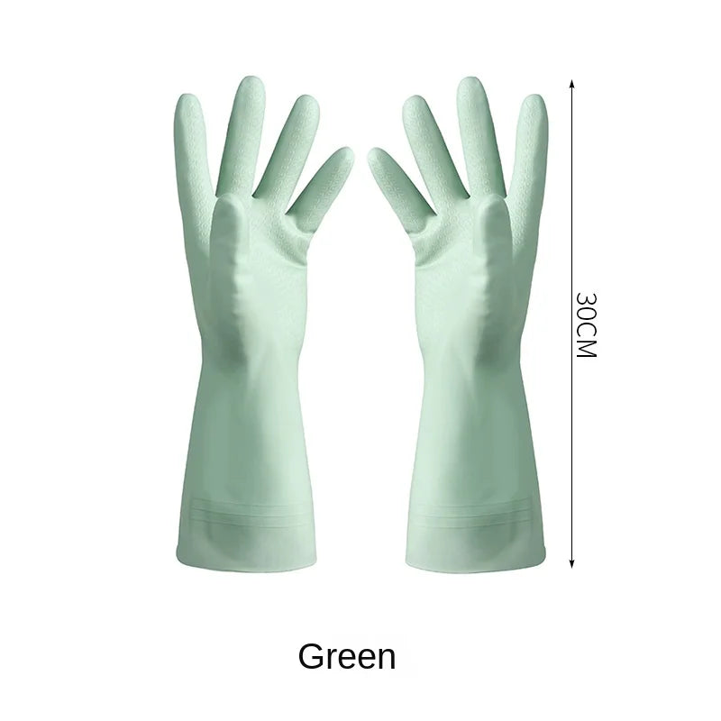 Kitchen Dishwashing Gloves Thickened Durable Waterproof Cleaning Housework Women'S Laundry Latex Rubber Gloves #3342