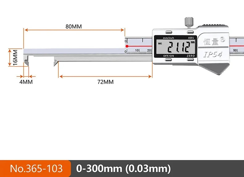 Electronic Inner Groove Width Digital Caliper 4-150 200mm High-Precision 0.01 Hole Inner Groove Measurement Tool