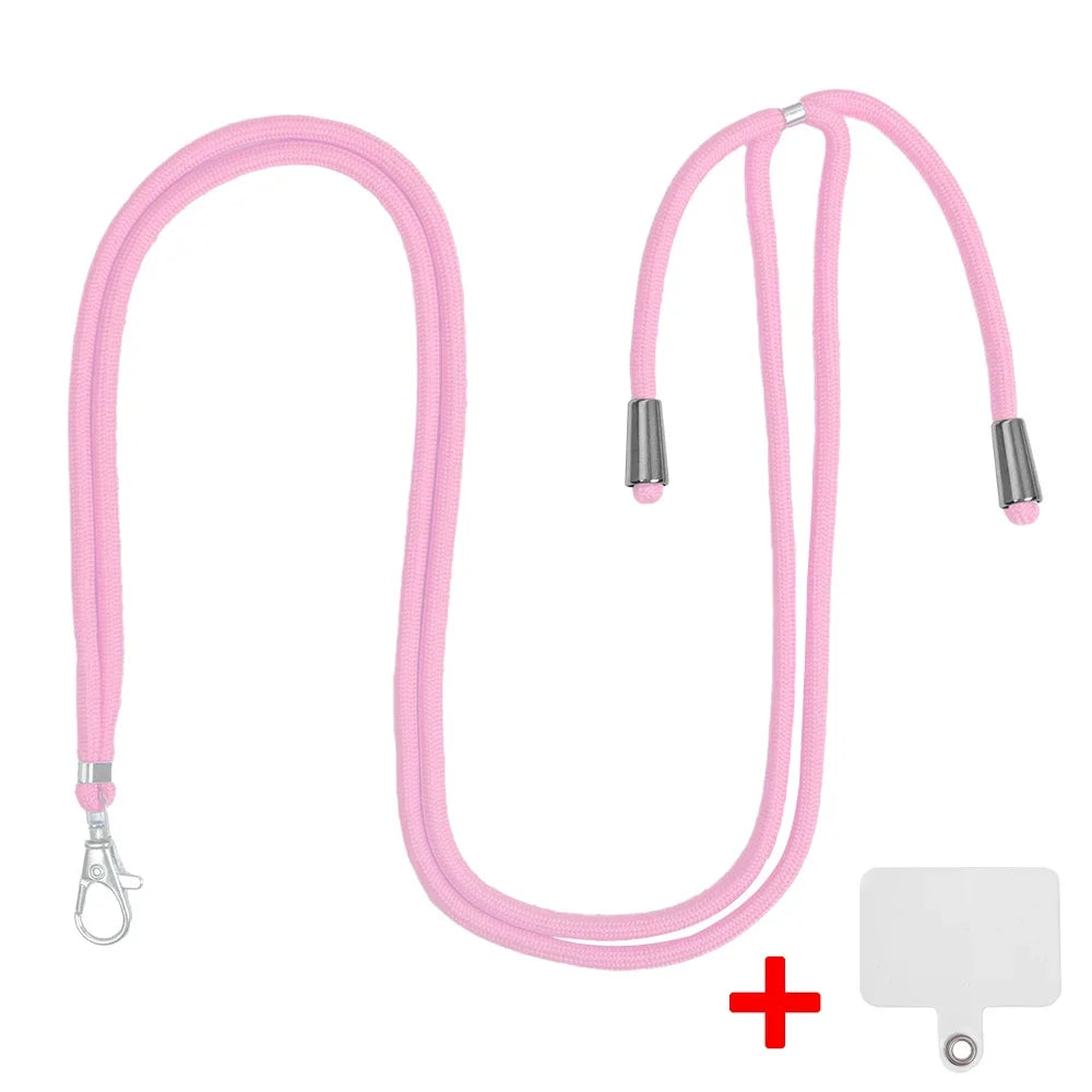 Cell Phone Lanyard Crossbody Adjustable Neck Strap for Around The Hand with Clear Tether Tab for Most Full Coverage Phones Case