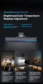 Baseus Screen Light Desk Lamp Computer Light Screen Hanging Light New Table Lamp LCD Monitor Laptop Light USB Study Read Lamp