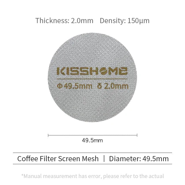 Coffee Puck Screen Reusable Heat Resistant Metal Espresso Filter Mesh For 51mm 54mm 58mm Portafilter Barista Accessories Tools