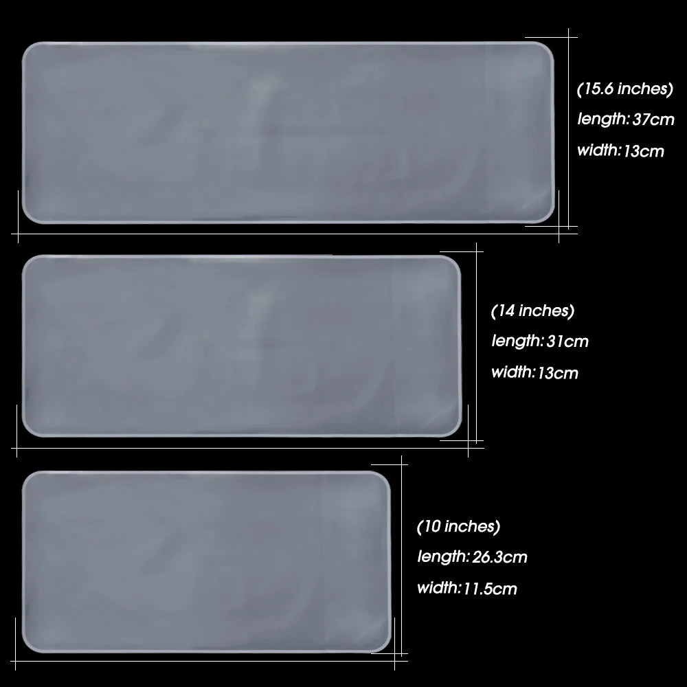 Clear Laptop Keyboard Protective Film 10/14/15.6 Inch Universal Notebook Keyboard Waterproof Silicone Full Cover Dustproof Film