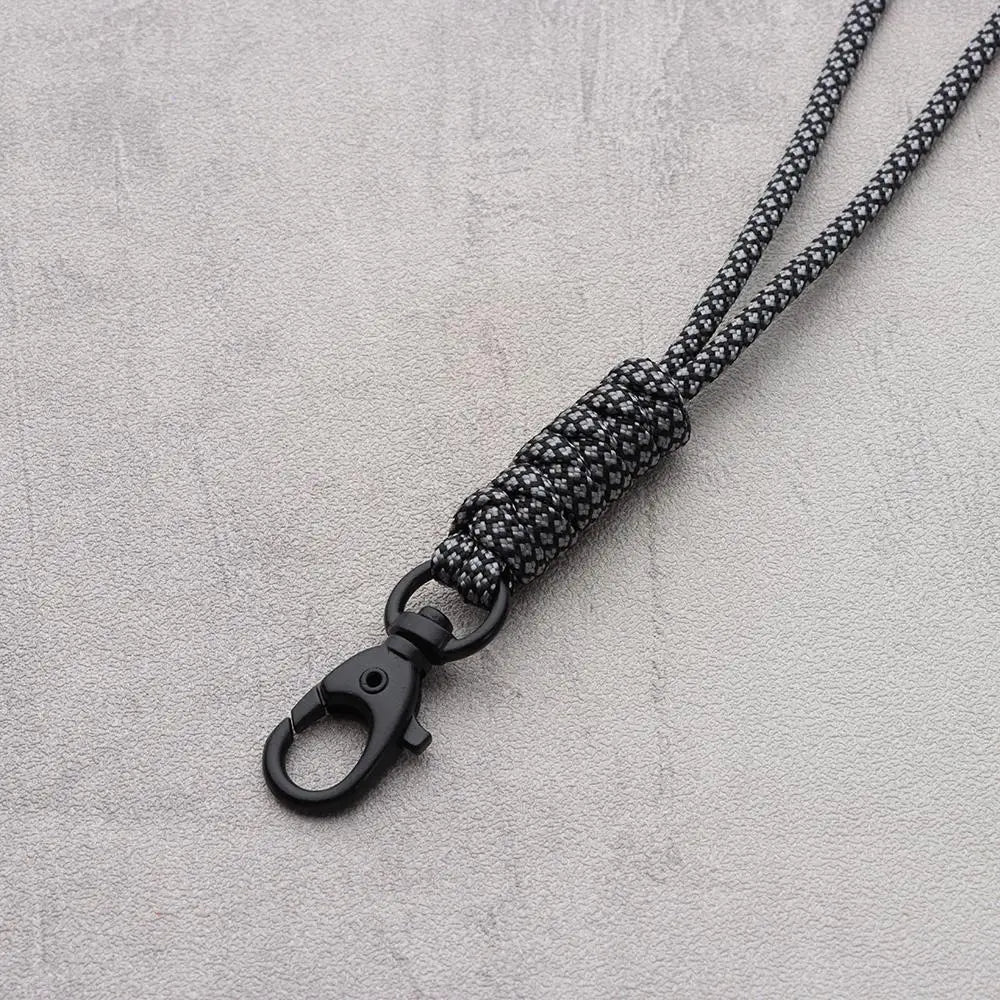 Emergency Survival Backpack High Strength Paracord Keychain Parachute Cord Lanyard Rotatable Buckle Key Ring