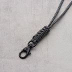 Emergency Survival Backpack High Strength Paracord Keychain Parachute Cord Lanyard Rotatable Buckle Key Ring