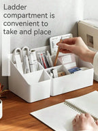Dormitory living room desktop storage box plastic office cosmetics finishing box remote multi-function finishing storage box bat