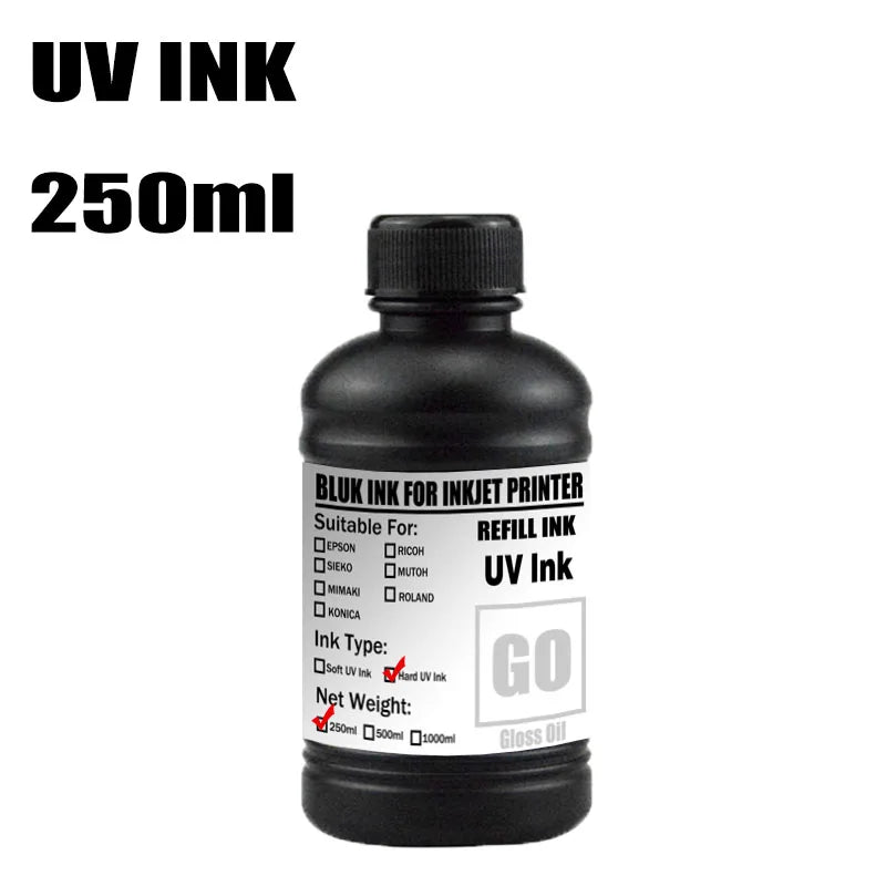 For Epson UV Hard ink Soft ink White LED UV Ink For Epson DX5 DX7 XP600 TX800 Printhead I3200 I1600 R1900 R2000 Rl800 Printer