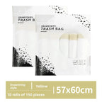 Drawstring Trash Bags Kitchen Waste Disposable Garbage Can Liners Strong Home Office Assorted Sizes Clear