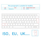 (Iso EU ) White Transparent Frosted Mbp Suitable for Apple Mac Book Pro 14-Inch 16 Model Laptop  Keyboard