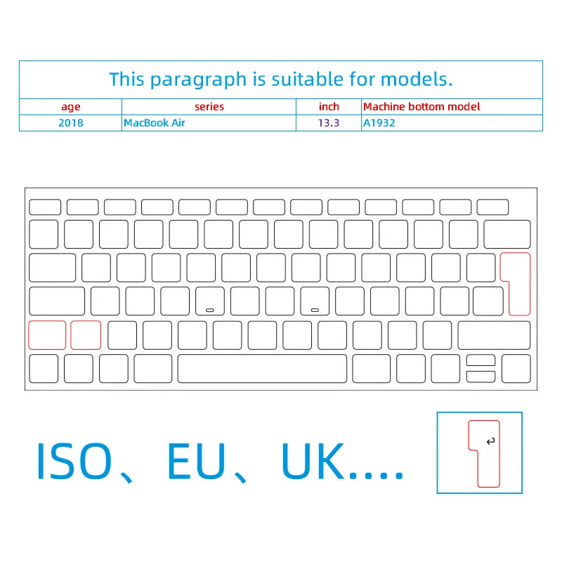 (Iso EU ) White Transparent Frosted Mbp Suitable for Apple Mac Book Pro 14-Inch 16 Model Laptop  Keyboard