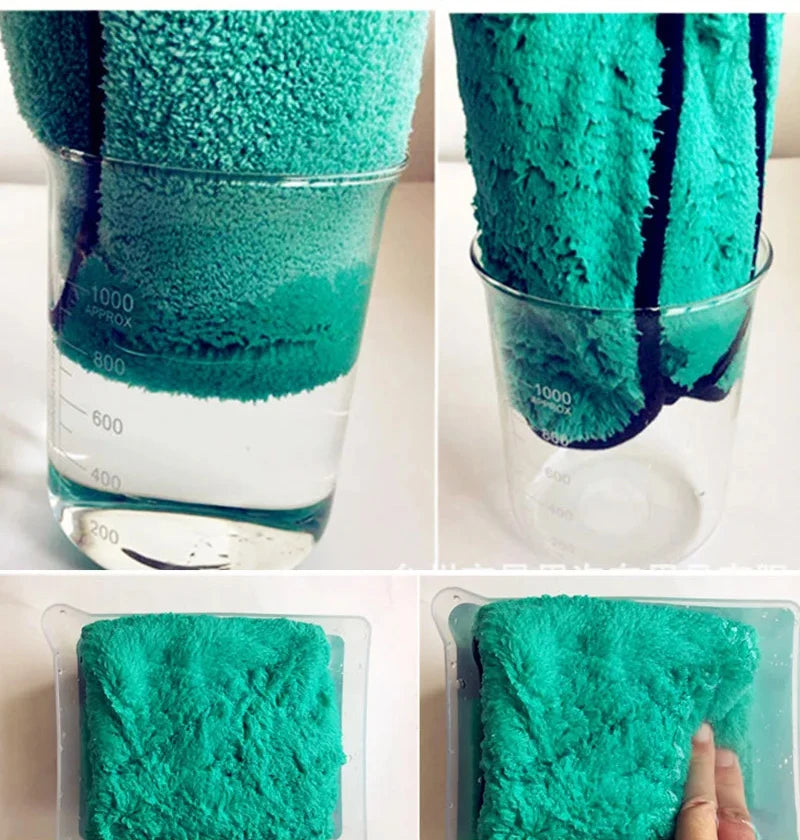 Coral Velvet Towel 80/20 Polyester Brocade Microfiber Long Hair Self-Weight Water Collection Polishing Towel 1200 Grams Of Pumi