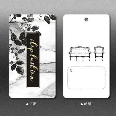 250pcs/lot Clothing Printing Hang Tags Price Tag in Stock Labels for Clothes Personalizar Etiquetas