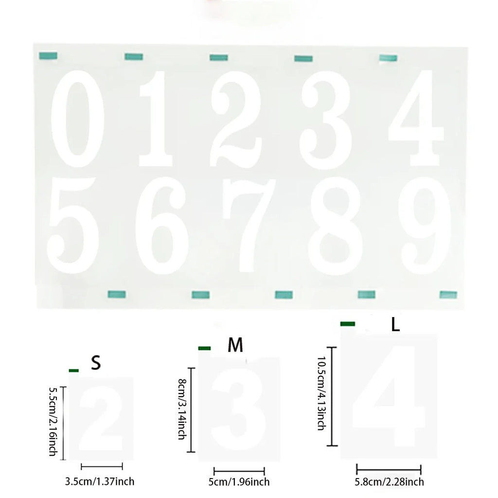 Reflective Digital stickers mailbox stickers and Reflective digital labels to mark house numbers and home office address numbers