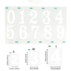 Reflective Digital stickers mailbox stickers and Reflective digital labels to mark house numbers and home office address numbers