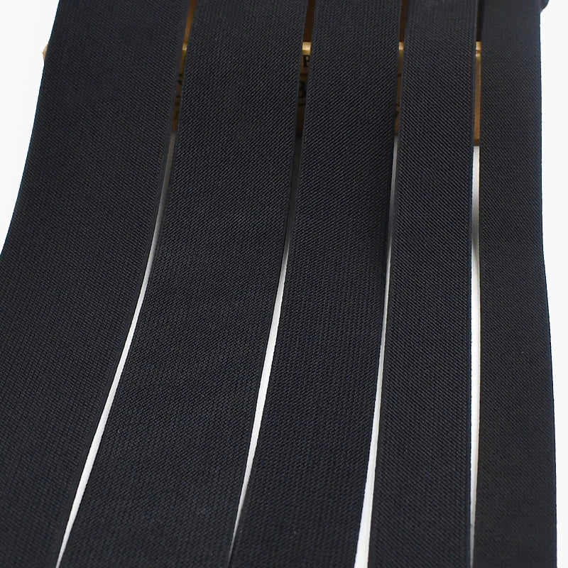 1/2/3/5M 10-80mm Black Elastic Band Nylon Rubber Bands At The Meter Apparel Sewing Bungee Cord Belt Spring Webbing Tape Supplies