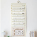 3/6/8 Pockets Wall Hanging File Folder Handheld Paper Organization A4 Paper Storage Bag Document Management