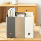 Gifts Plastic File Box Large Capacity Foldable A4 Storage Box Stationery Supplies Foldable Desk Organizer