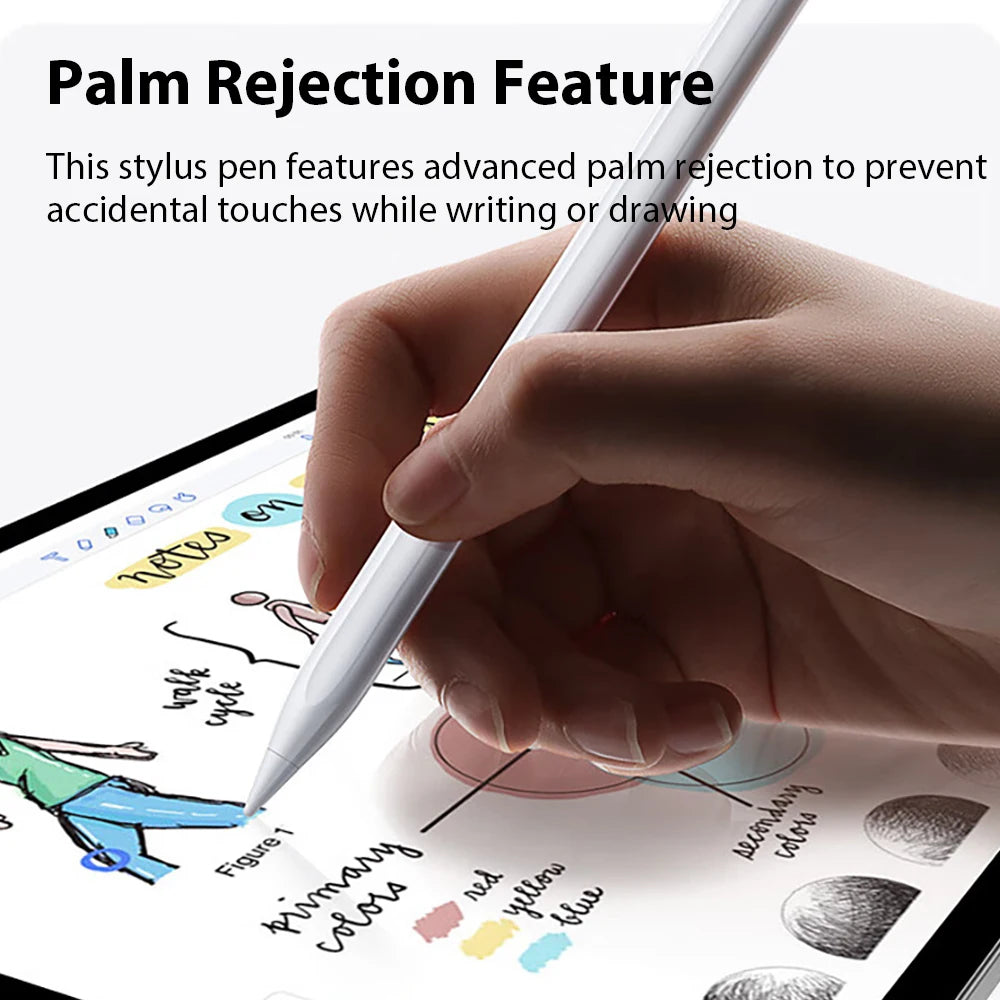 For Apple Pencil For iPad Air 11 M4 M3 M2 5 4 A16 Pro 13 11th M5 12.9 Stylus Pen 10 9 9th 10th Gen Mini 6 7 Bluetooth Touch Pens