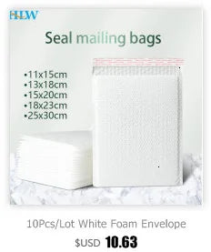30PCS/Lot Kraft Paper Bubble Envelopes Bags Different Specifications Mailers Padded Shipping Envelope With Bubble Mailing Bag