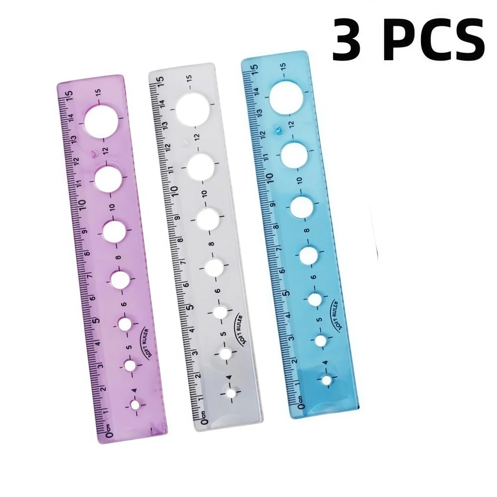 Soft Ruler Set Creative Measure Tool Can Bend Transparent Ruler Students Geometry Math Drawing Stationery School Office Supplies