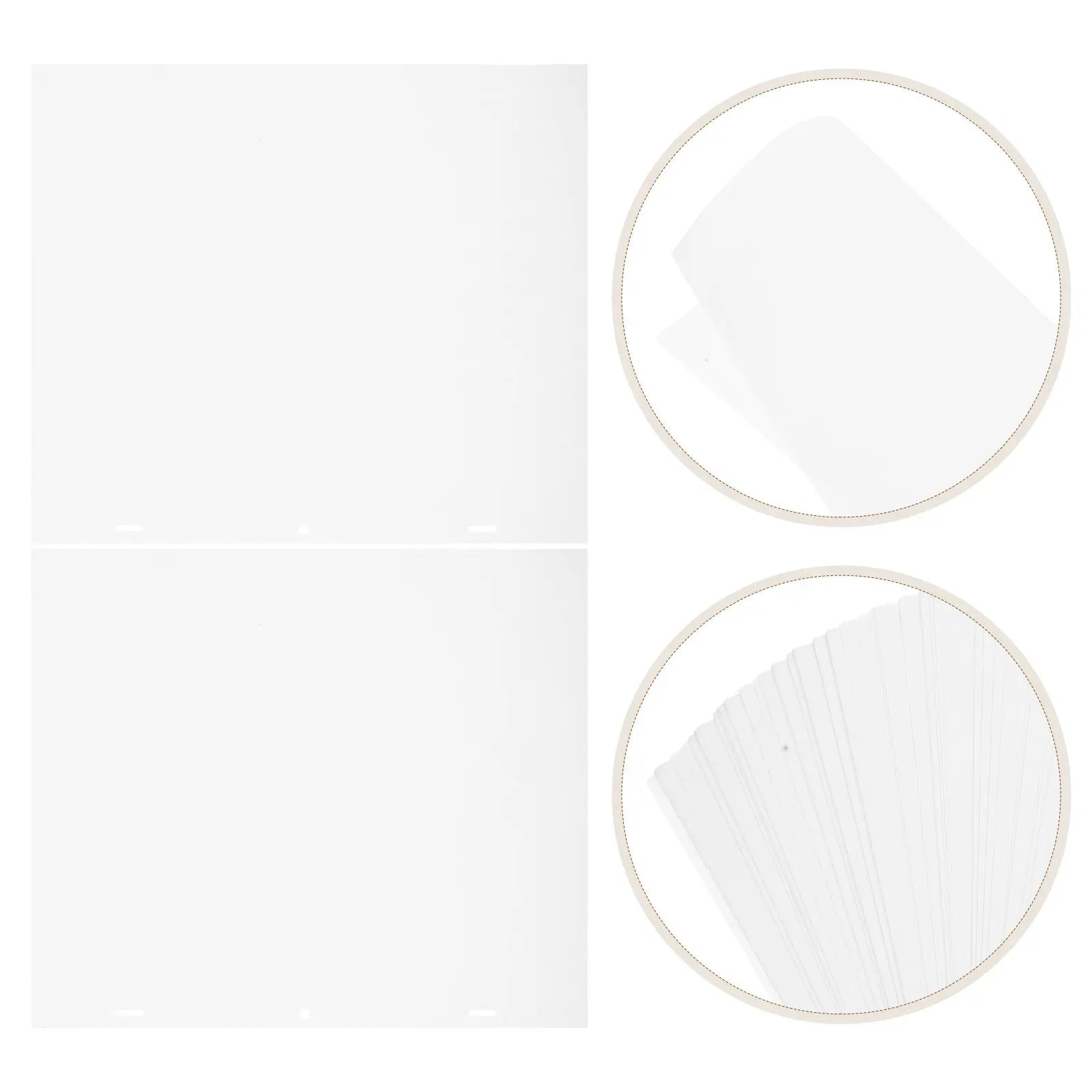 200Pcs Artist Grade Animation Tracing Paper Sheets Precise Hole Alignment Large Smooth Sketch Sheets for Comic Drawing Animation