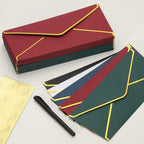 10PCS Luxury Foil Sealed Envelope - Self-Sealing Wedding Invitations, Thank-you Notes, Corporate Events & Birthday Invitations