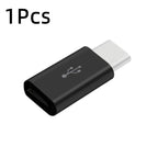 1/3Pcs Micro USB Female To Type C Male Adapter OTG Converter Micro-B To USB-C Connector Charging Cable Adapter Phone Accessories