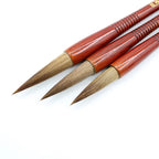 Wooden Writing Brushes Wolf Hair Traditional Chinese Calligraphy Painting Practice Festival Couplets Regular Script Supply