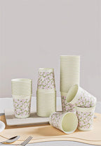 60pcs Disposable Paper Cups Thickened Food-grade High-temperature Coffee Cups Home Party Teacup Picnic Portable Water Cups