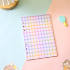 Cute Color Grid A5 A6 Loose Leaf Notebook Refill Spiral Binder Index Inner Page Item Paper Stationery