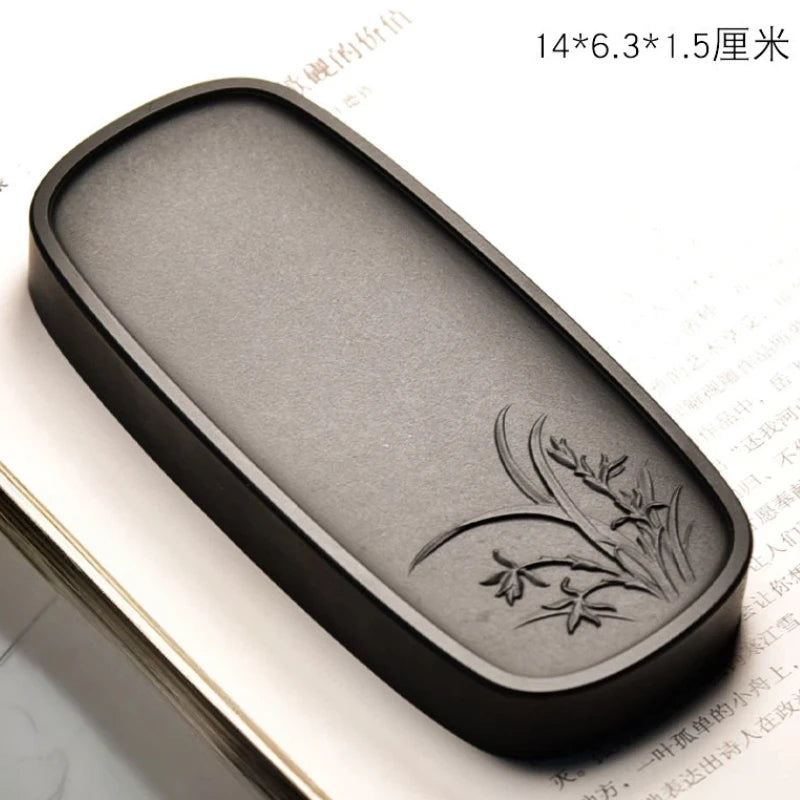 Natural Raw Stone Ink Stone Traditional Painting Calligraphy Writing Grinding Inkslab Chinese Style Vintage Desktop Ornaments