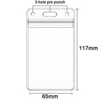 1/20Pcs Waterproof Transparent Card Holder Plastic Protector Case Business Bus Bank Credit Card Protector ID Card Badge Holder