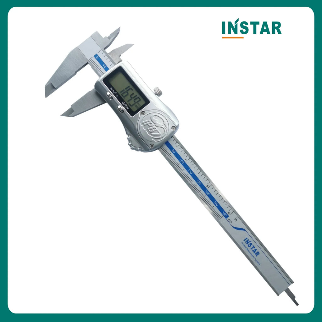 INSTAR Electronic Vernier Caliper IP67 Absolute Origin Coolant Proof 0-150mm/6" High Accuracy IP54 Digital Caliper 200mm 0.01mm