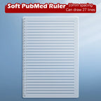 Transparent Calligraphy Stencil Soft Ruler Template Writing Straight Line Clear Ruler Writing Tool Geometry Template