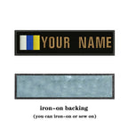 Canary Islands Flag 10X2.5cm Embroidery Custom Name Text Patch Stripes Badge Iron On Or  Patches