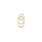100pcs Mini Metal Heart Shaped Paper Clips Cute Decorative Paperclips Office School Home Document Notes Organization Paperclips