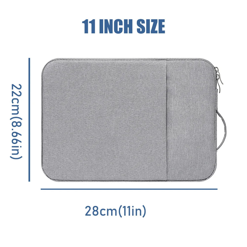 Waterproof Laptop Bag Sleeve Tablet Cover For MacBook Air Pro Xiaomi Dell Acer Notebook Computer Case 11 12 13 14 15 15.6 Inch