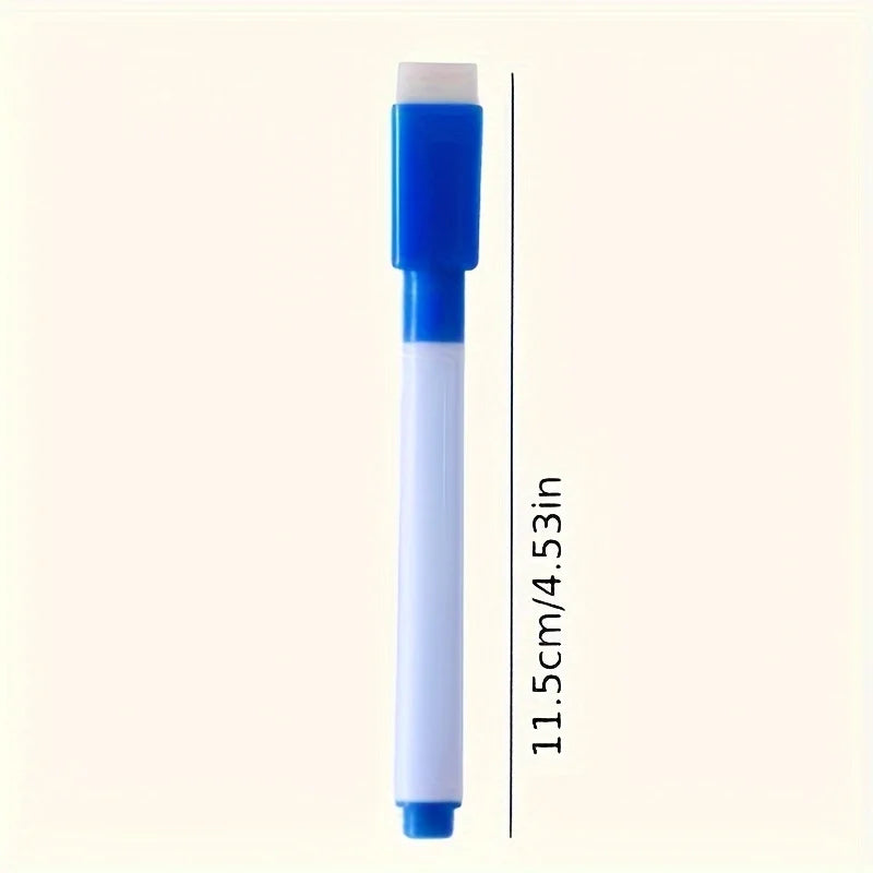8pcs Dust-Free Dry Erase Markers for Whiteboards - Non-toxic, Quick-drying, Fade-resistant,for Writing on Various Surfaces.